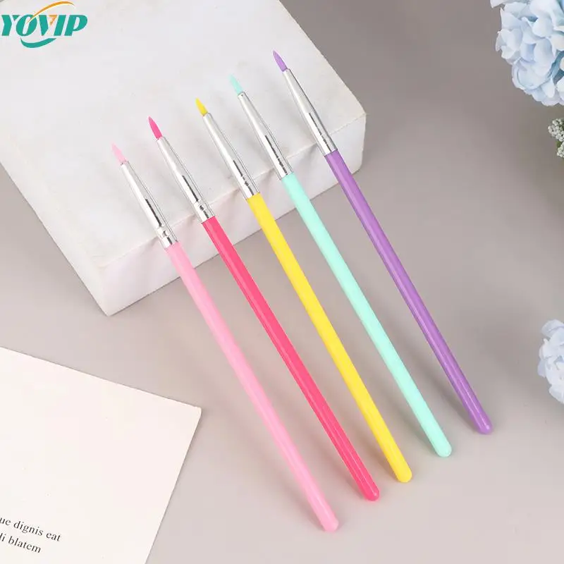 Silicone Concealer Brush Eye Makeup Assist Brush Eyeliner Brush Eye Shadow Eyebrow Details Nail Painting Tools Nail Art Brush