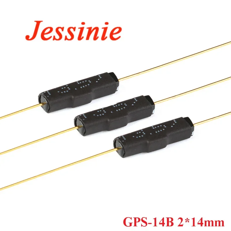 10 pcs Reed Switch Plastic Type GPS-14B 2*14 Anti-Vibration Damage Magnetic Switch NC Normally Closed