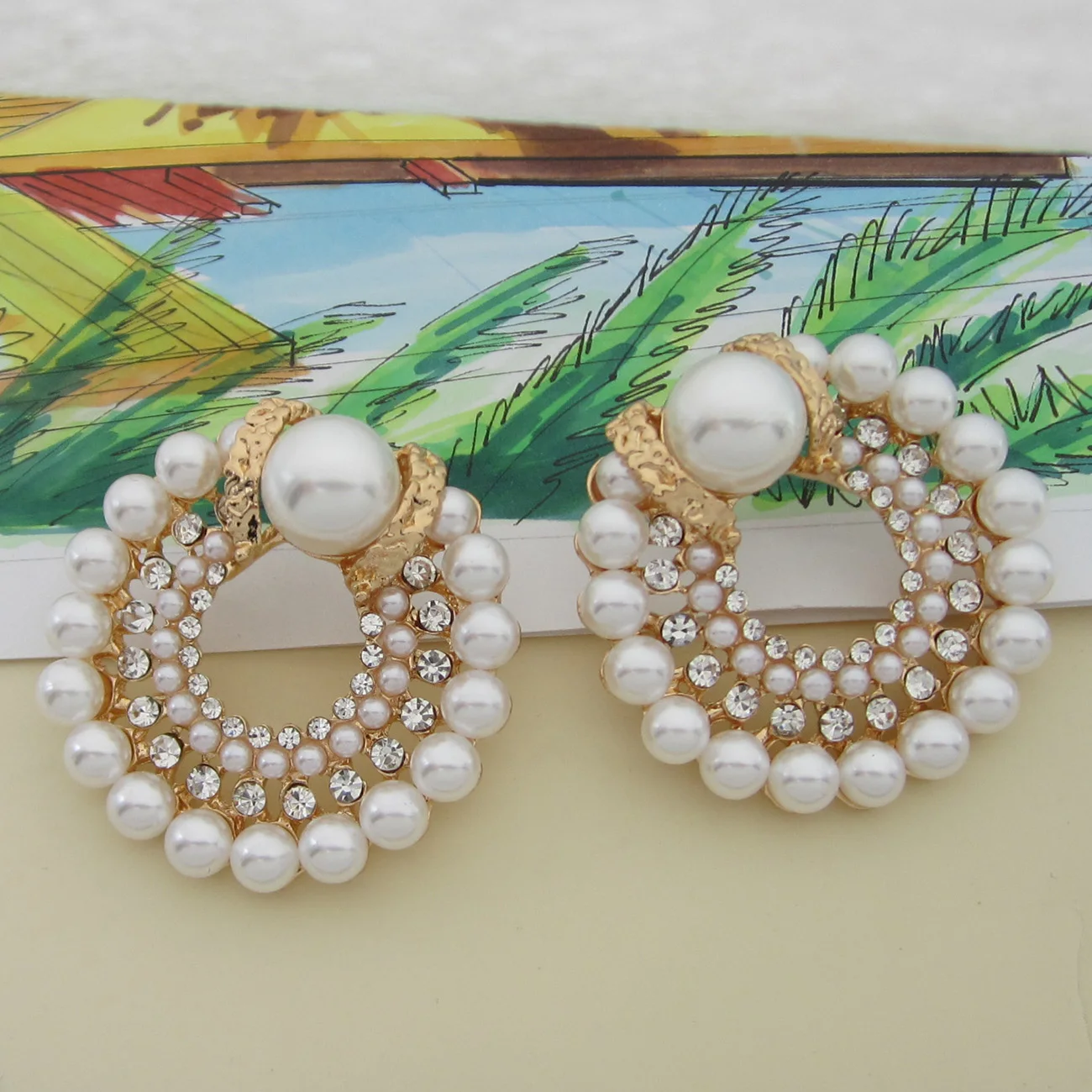 Fashion Boho Style Pearl Stud Earring For Women Nieuw In Oorbellen Fine Jewelries