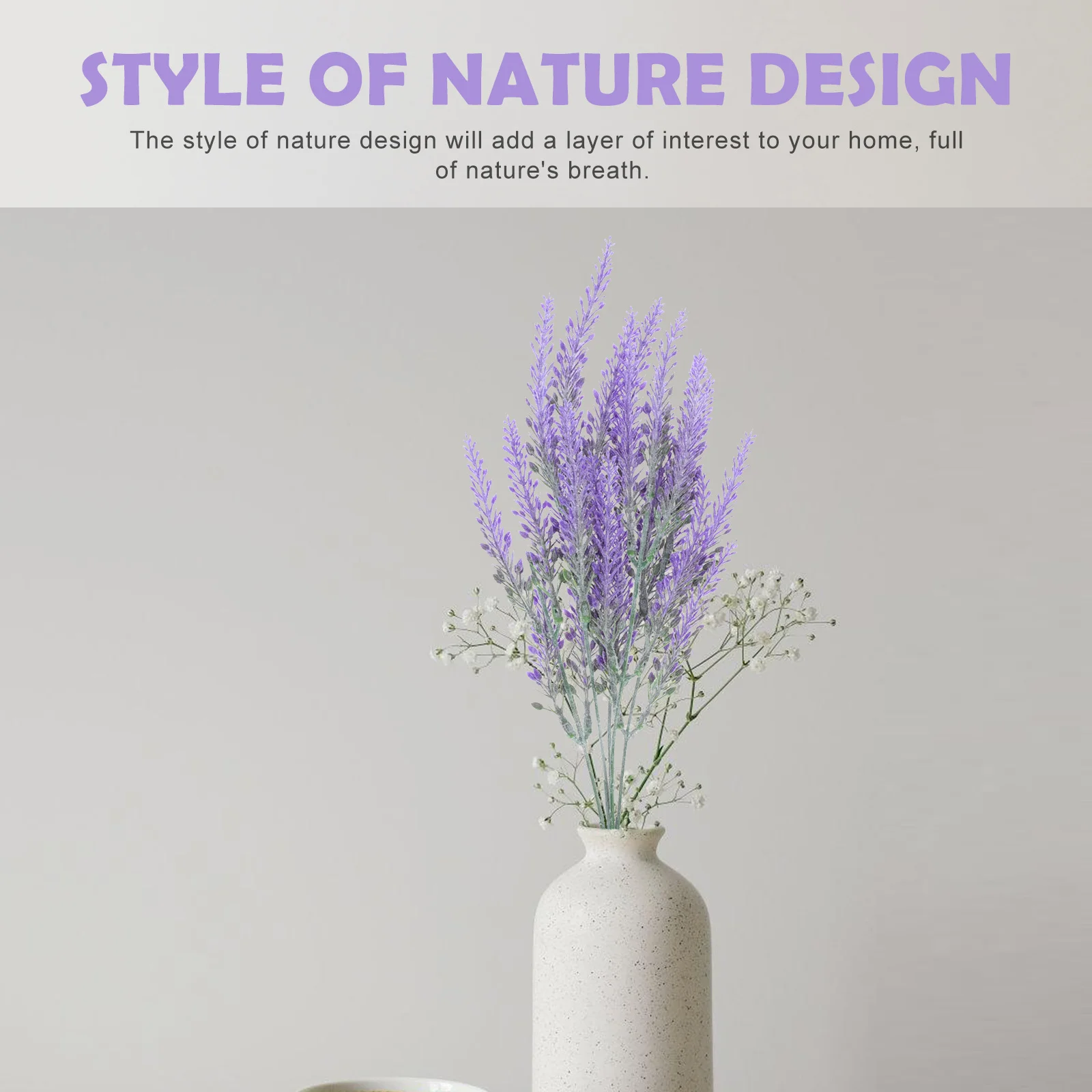 

5pcs Simulation Lavenders Plastic Lavender Bundles Indoor Outdoor High Quality Artificial Flowers For Home Wedding Decoration