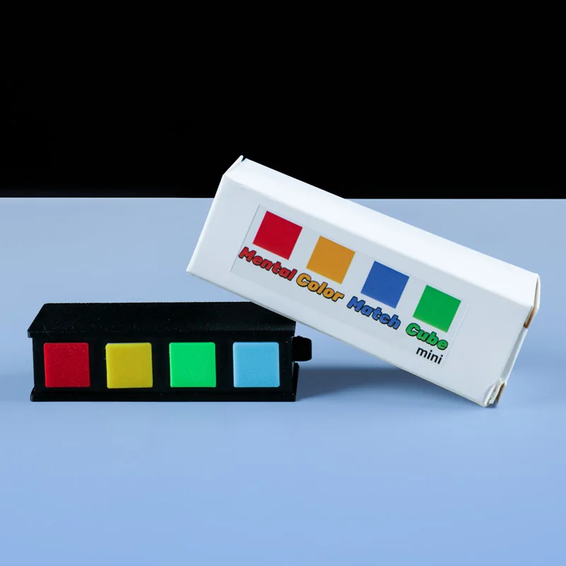 

Mental Med big Color Match Cube Stage Magic Tricks Illusions Gimmicks Mentalism Magic Props Close Up Magia Magician Psychology