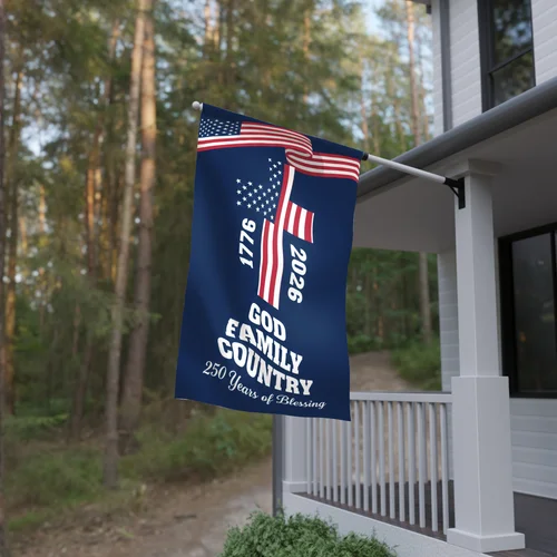 USA 250th Anniversary Garden Flag Patriotic Banner 1776-2026 Independence Decor RRI