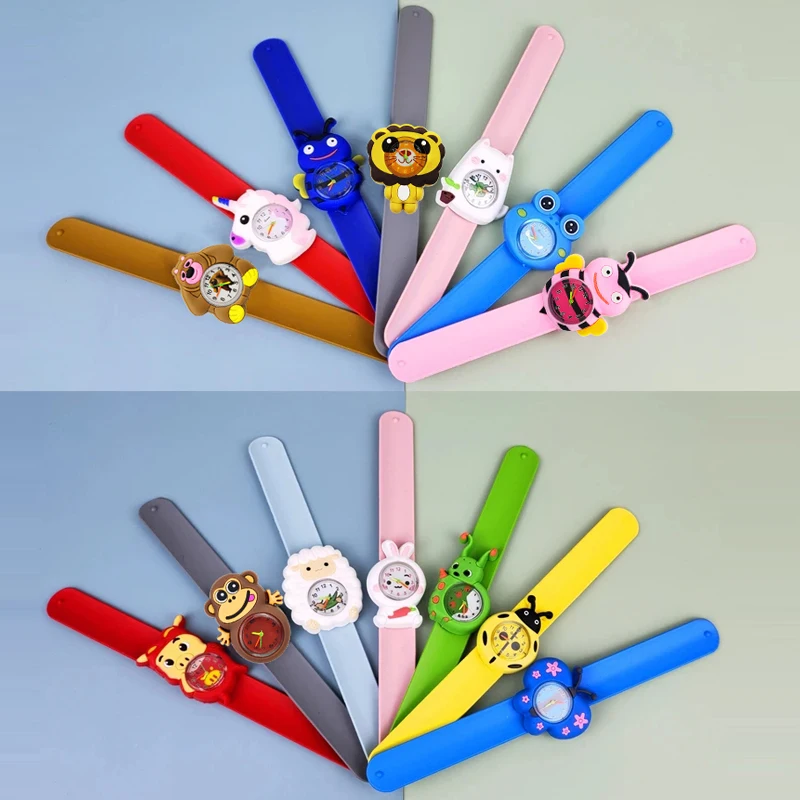 High Quality Cartoon Kids Slap Wrist Watches Children Kindergarten Prizes Gifts Boys Girls Watch Baby Toys Bracelet