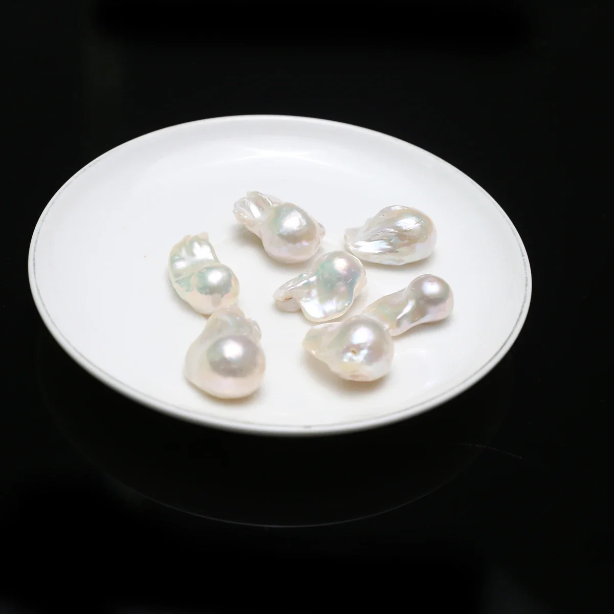 100% Natural Irregular White Freshwater Pearls No-Hole Loose Beads High Luster Pearls Raw Material For Handmade Jewelry Gifts