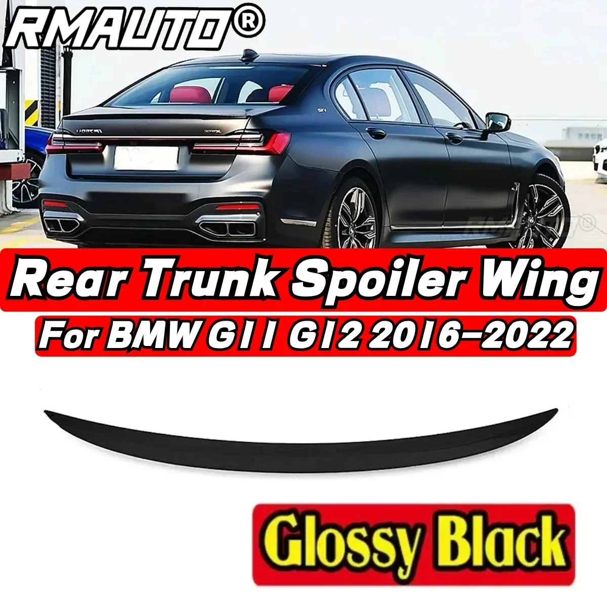 

For BMW 7 Series G11 G12 730i 740i 750i 2016-2022 Rear Spoiler Wing Body Kit BMW G11 Car Rear Trunk Spoiler Modification Part