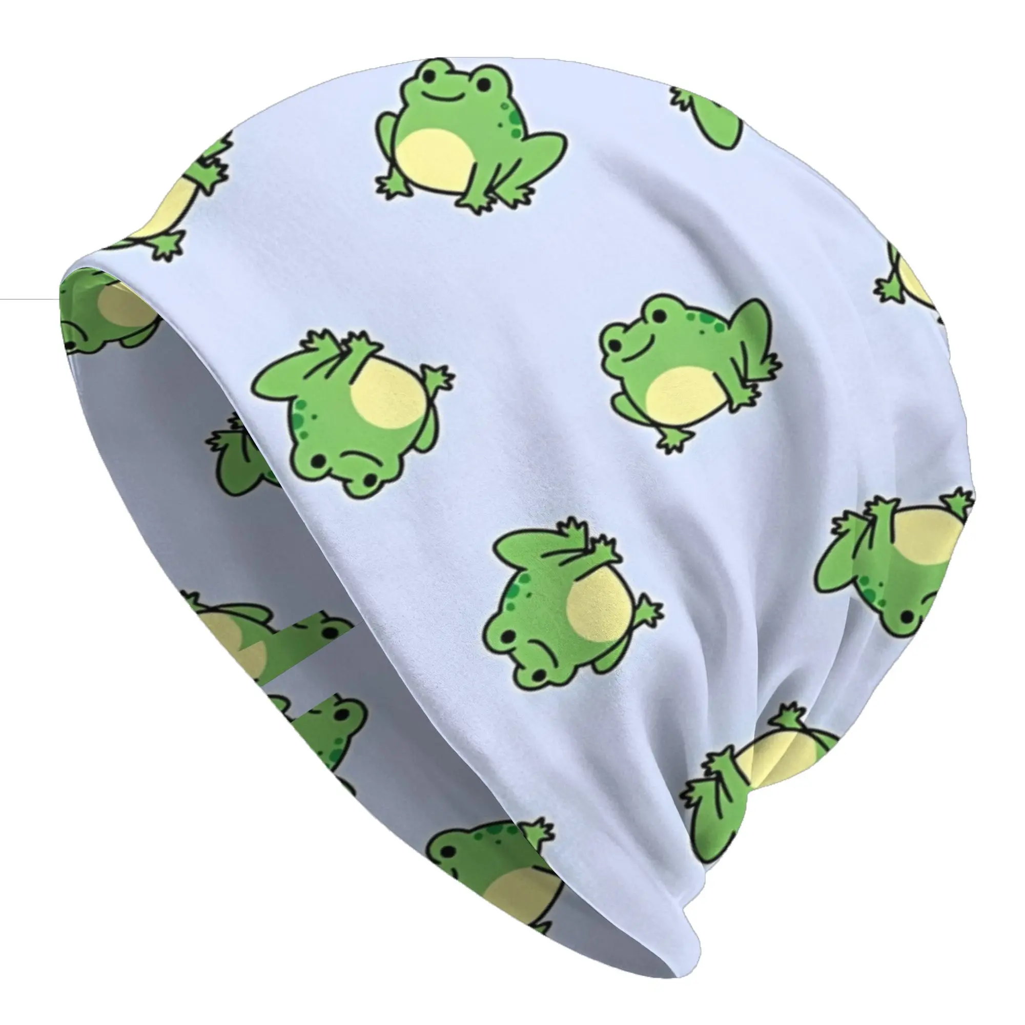 Cute Autumn Spring Caps For Men Women Funny Frog Beanies Ski Caps Soft Bonnet Hats Skullies & Beanies Hat