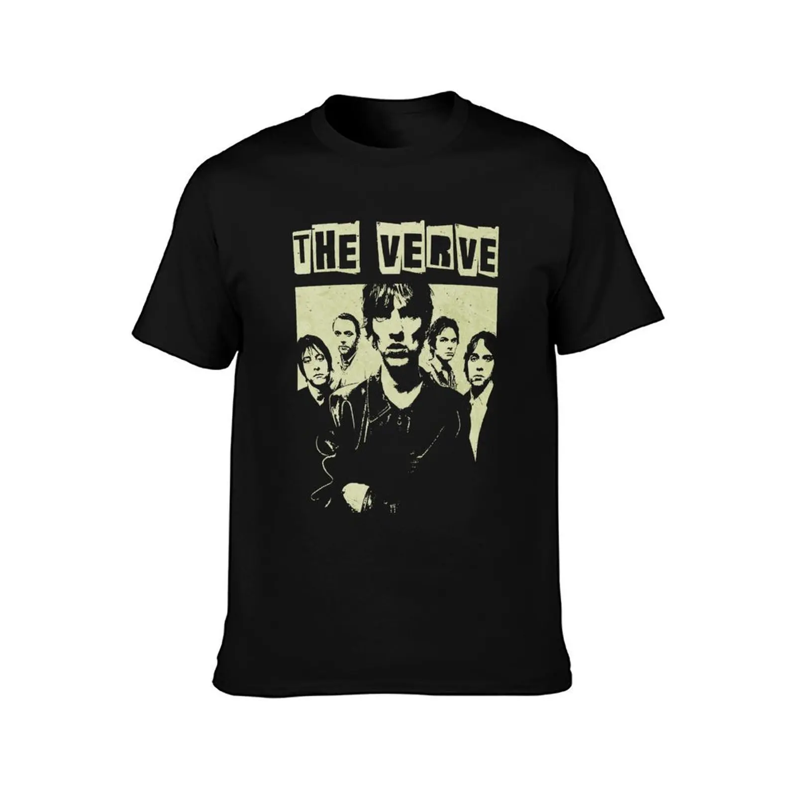 THE VERVE T-Shirt, Summer Casual Cotton Tee, Oversized Streetwear Tops, Vintage Graphic Print, Loose Fit Short Sleeve