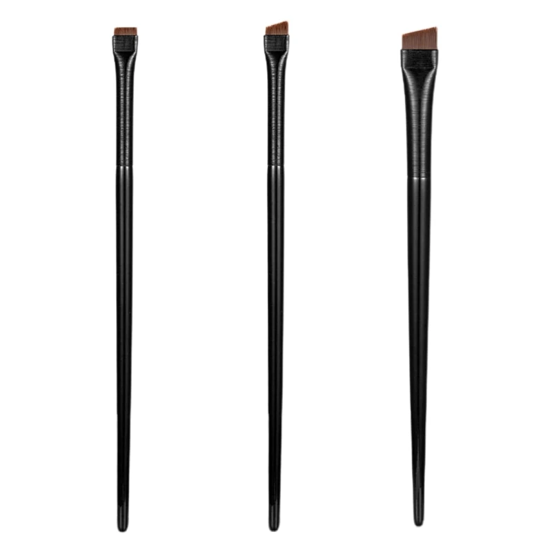 Angled Eyeliner Brush Flat Eyebrow Brush,Ultra Fine Eyeliner Brush Makeup Brushes Slanted Eyebrow Brushes for Women Girl