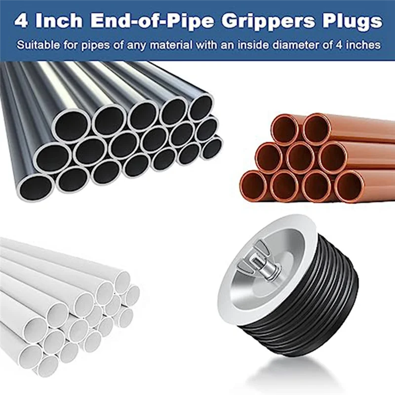 A14e 4 Polegada tampa de limpeza de drenagem utilidade tubo de expansão plug tubo de esgoto se encaixa na maioria das tubos pia parar rolha