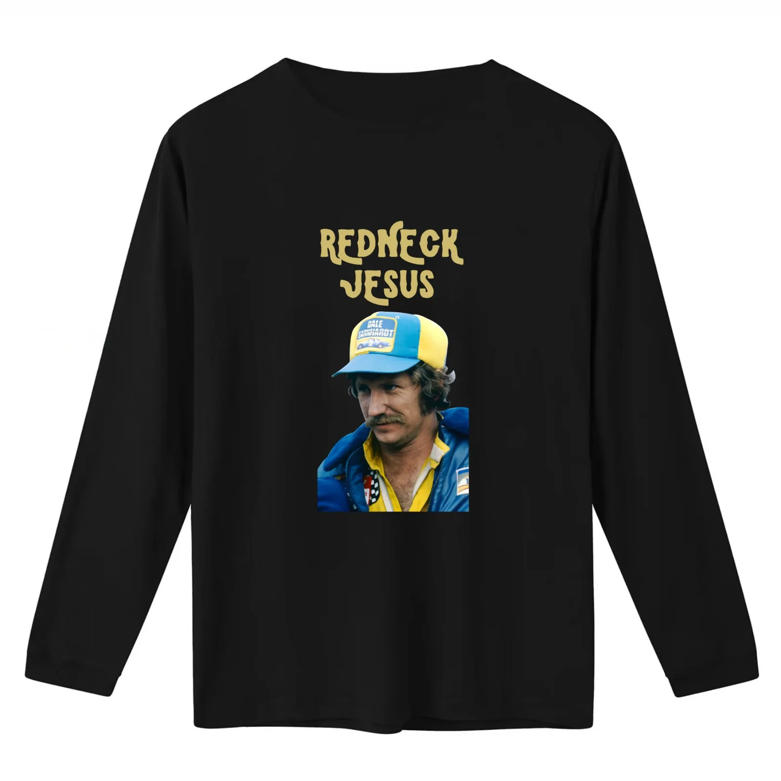 Redneck Jesus Dale sport Earnhardt. T-Shirt Summer Casual Cotton Tee Oversized Streetwear Tops Vintage Graphic Print