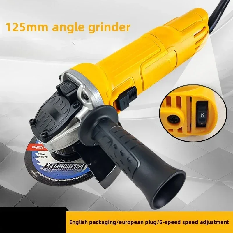 125 Electric Angle Grinder Wholesale Multifunctional Hand Grinder Small Grinding Cutting Machine Household 115 Grinding Machine