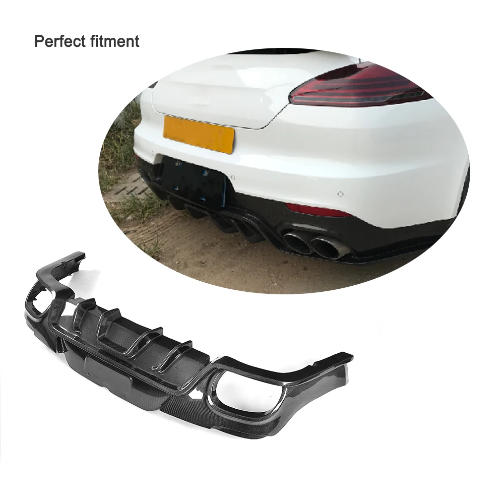 Carbon fiber Rear Bumper Car Diffuser for Porsche Panamera 970 GTS Turbo S 14-16