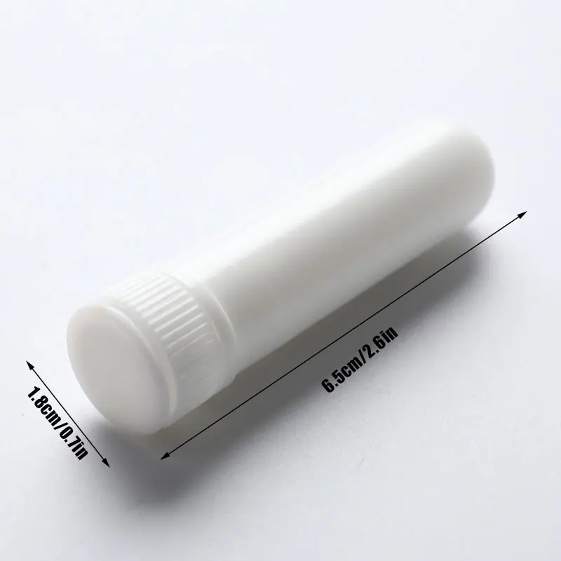 10Pcs Inhaler Stick Essential Oil Aromatherapy White Nasal Inhaler Tubes Empty