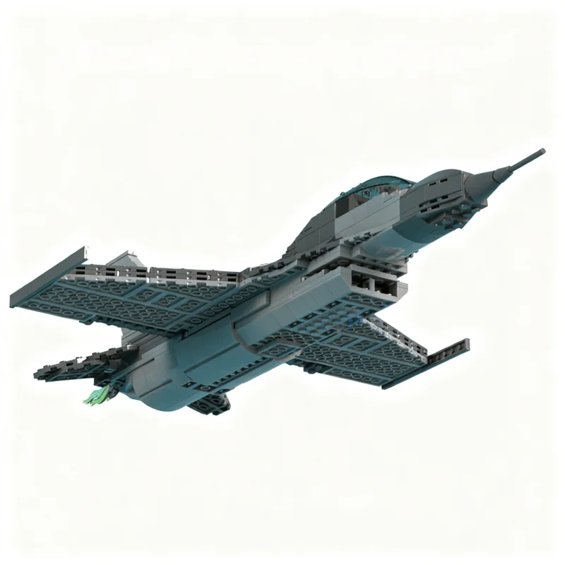 544 pièces MOC F Fighting Falcon Creator Expert, jouet de construction en blocs, assemblage, cadeaux de Noël, idée de bricolage, éducation