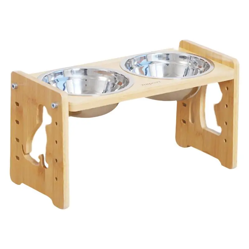 

Elevated Dog Bowls Adjustable Tilted Elevated Dog Food Bowl Reusable Detachable Feeding Station for Small Medium Large Puppy