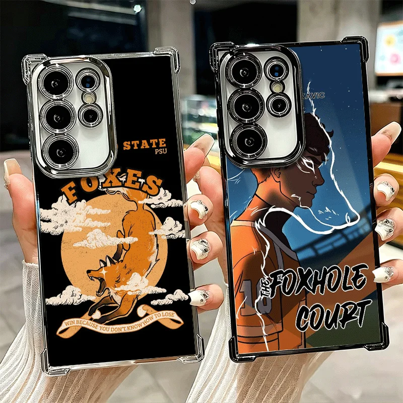 Palmetto State Foxes Game Plating Phone Case For Samsung Galaxy S26 S25 Edge S24 S23 Ultra S22 S21 Plus S20 FE Anti-Fall Protect