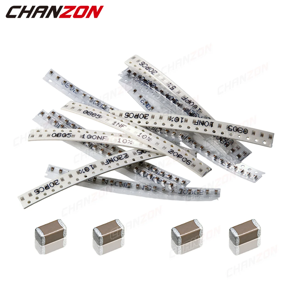 0805 Ceramic Capacitor MLCC 1nF 47uF SMD Assorted Capacitors Kit Surface Mount Electronic Components 1uF 10uF Component