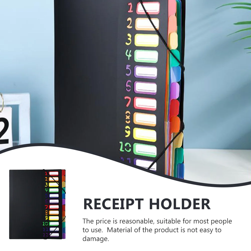 

Lovely Colorful A4 Document Folder Multi-Use File Organizer Plastic Binding Holder Receipt Papers Files Folder