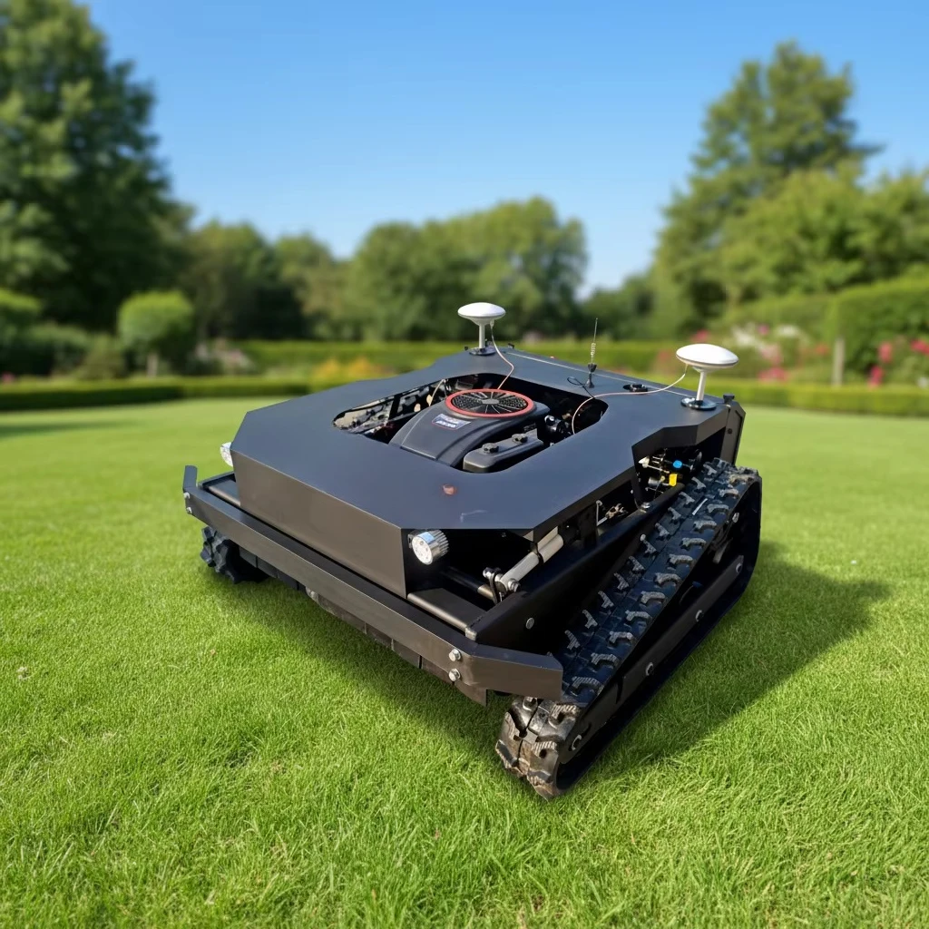 Compact Remote Control Lawn Mower Space-Saving Electric Grass Cutting Machine for Small Home Yard Balcony