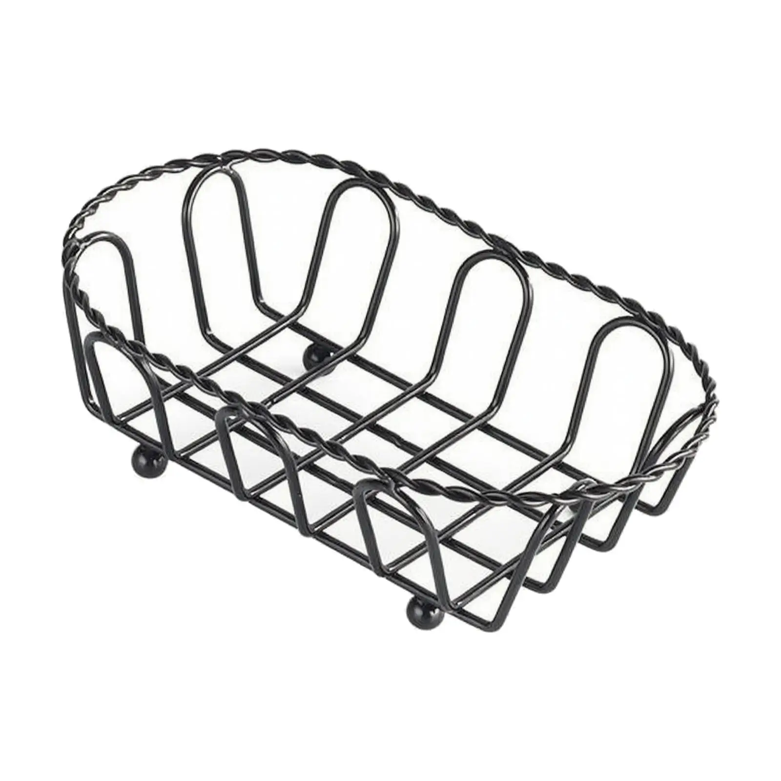 Lightweight Metal Frying Basket for Fried Calamari and Tempura Open Frame Serving Dish for Bistro