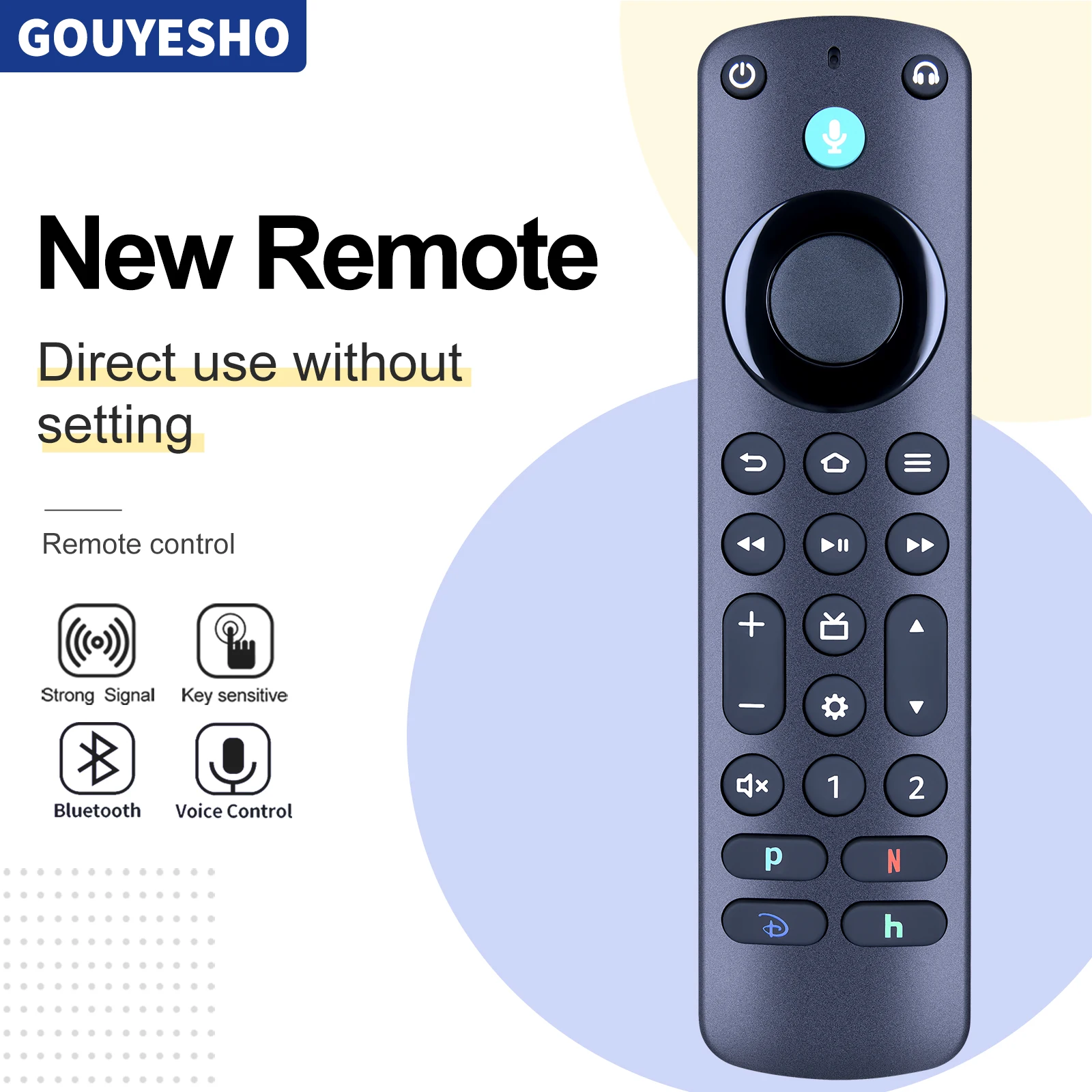 New Universal Voice Remote Control for Amazon Alexa Pro fire tv