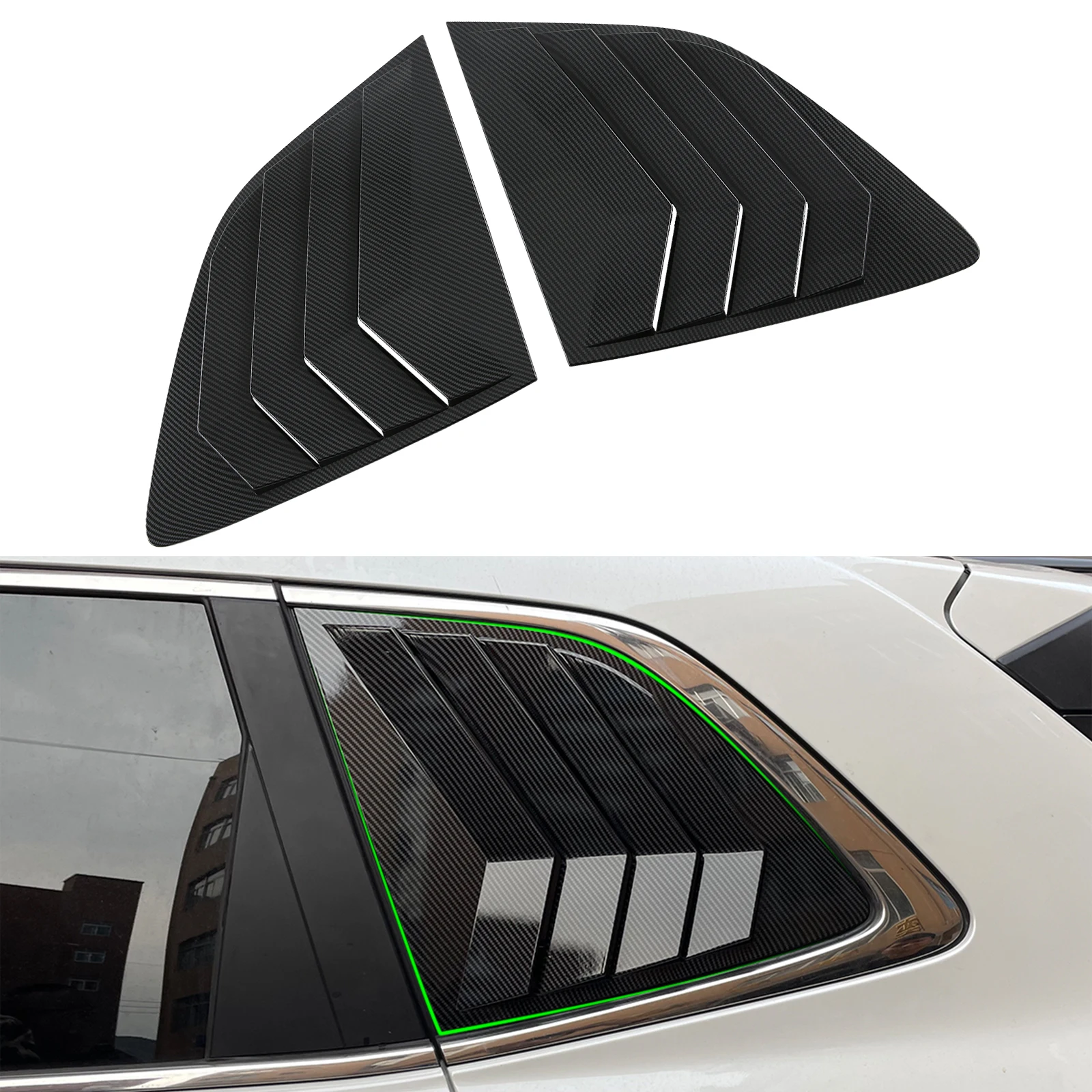 

Auto Rear Window Molding Door Corner Shutter Cover Trims Car Body Kit Upgrade Accessories for Honda CR-V 2023 2024