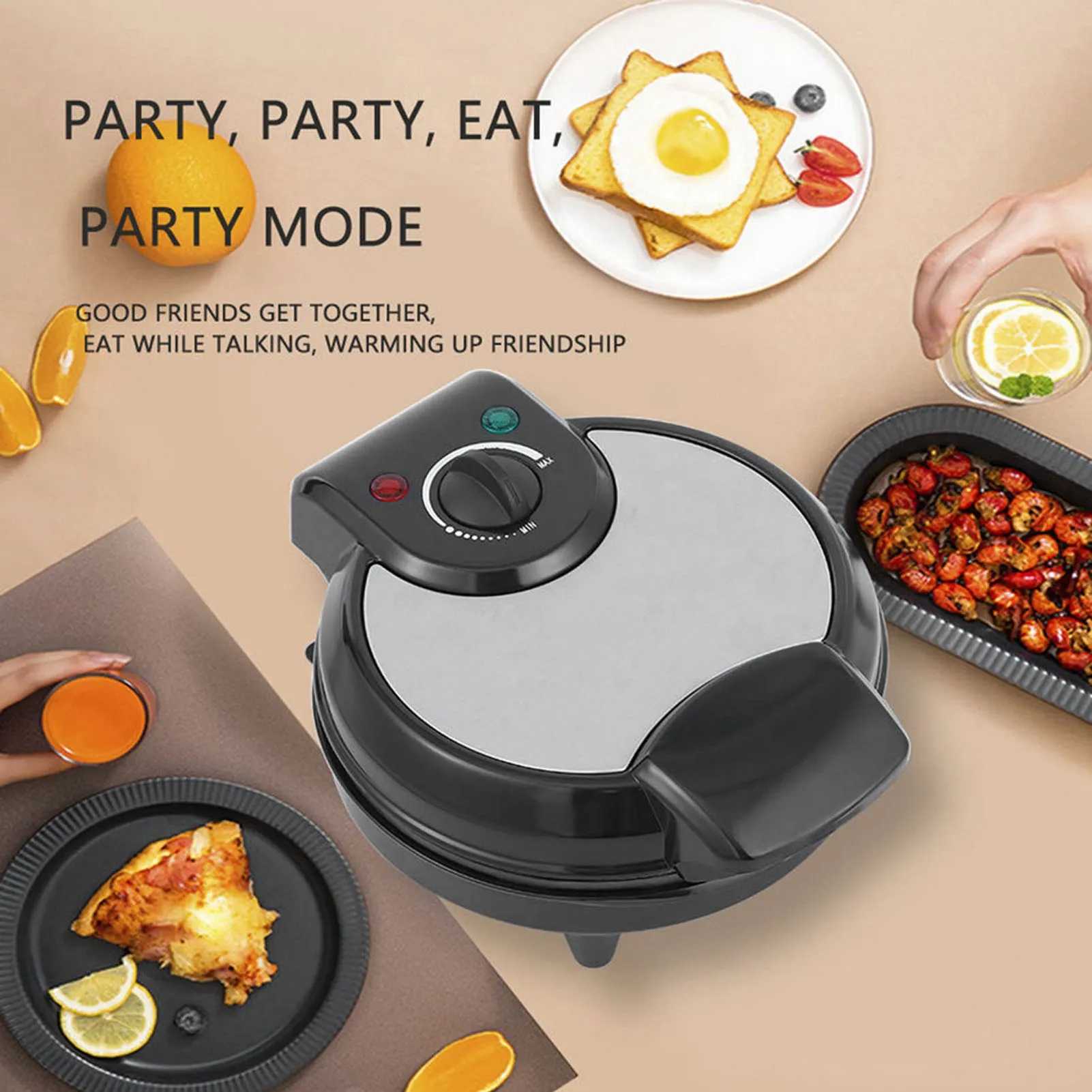 

Waffle Cone and Bowl Maker 1200W Nonstick Ice Cream Cone Maker Machine for DIY Home Kitchen Holiday Parties Baking