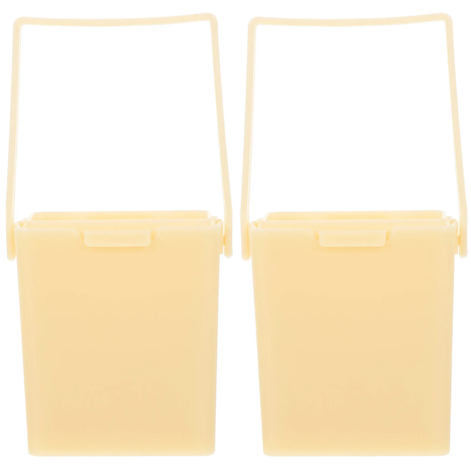 

2Pcs Brush Washer Handle Paint Cleaner Durable Plastic Household Brush Holder Convenient Water Bucket Convenient Water Bucket