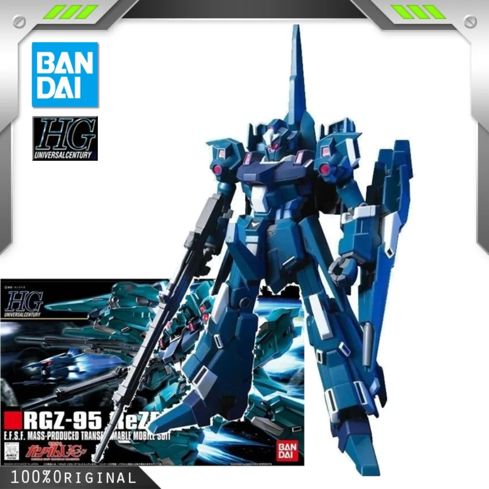 

BANDAI Anime HG 1/144 RGZ-95 REZEL GUNDAM New Mobile Report Gundam Assembly Plastic Model Kit Action Toys Figures Gift