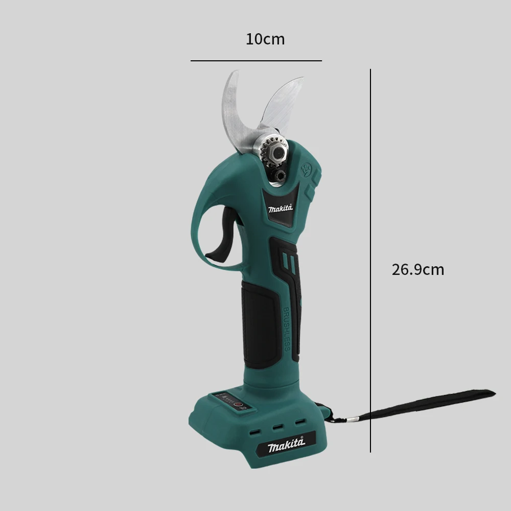 Imagem -06 - Makita Brushless Cordless Tesoura Elétrica Máquina de Cobre Puro Colheita de Frutas Poda Ferramentas Elétricas de Jardim 18v