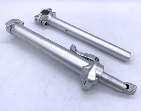 CE Approval Aluminum Folding Stem Tube Handle Standing Teeth 25.4 Folding Bike Universal Height Adjustable Riser Silver/black