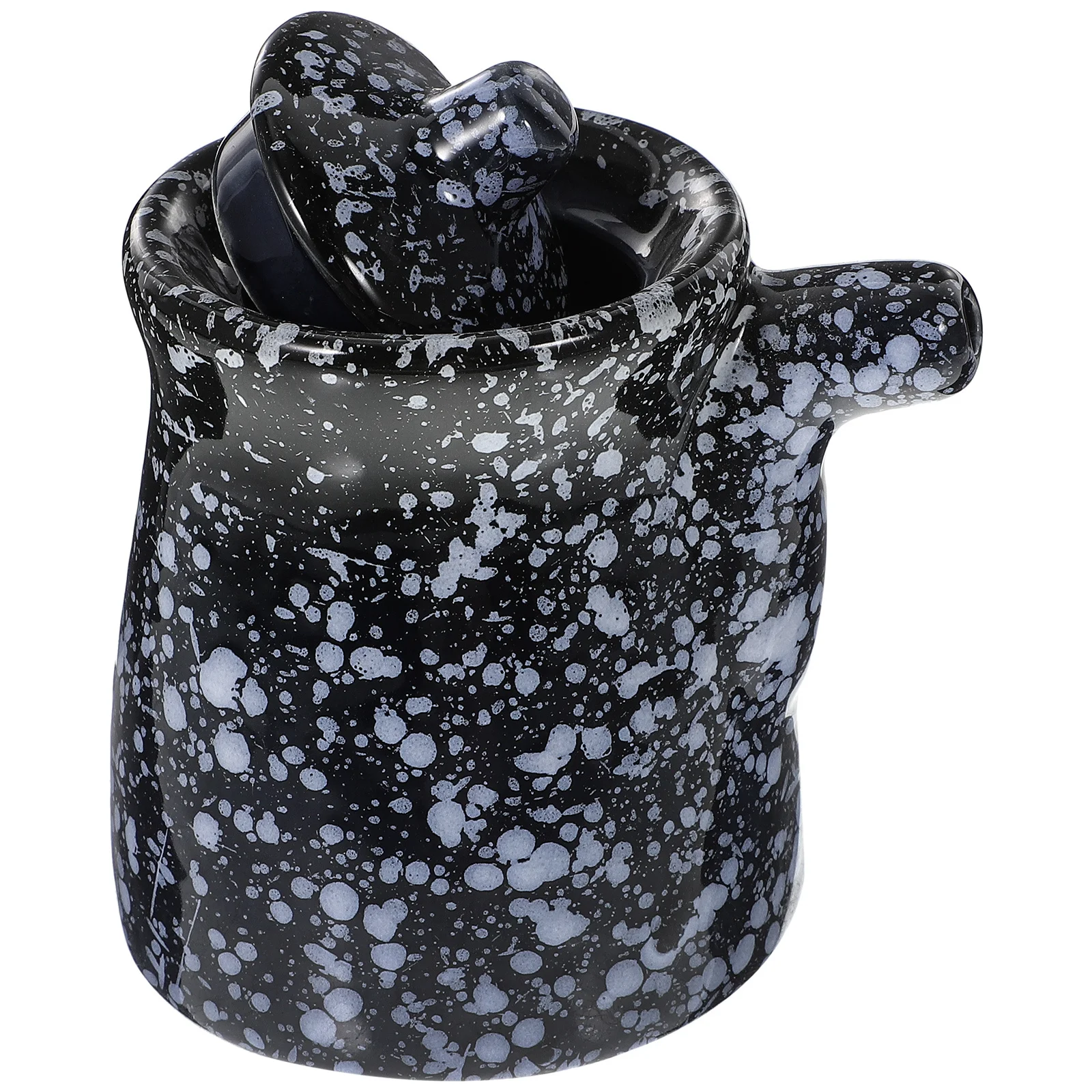 

Premium 2 Piece Ceramic Soy Sauce Jar with Lid Vinegar Bottle Oil Dispenser Kitchen Seasoning Container for Pantry Cabinet Decor