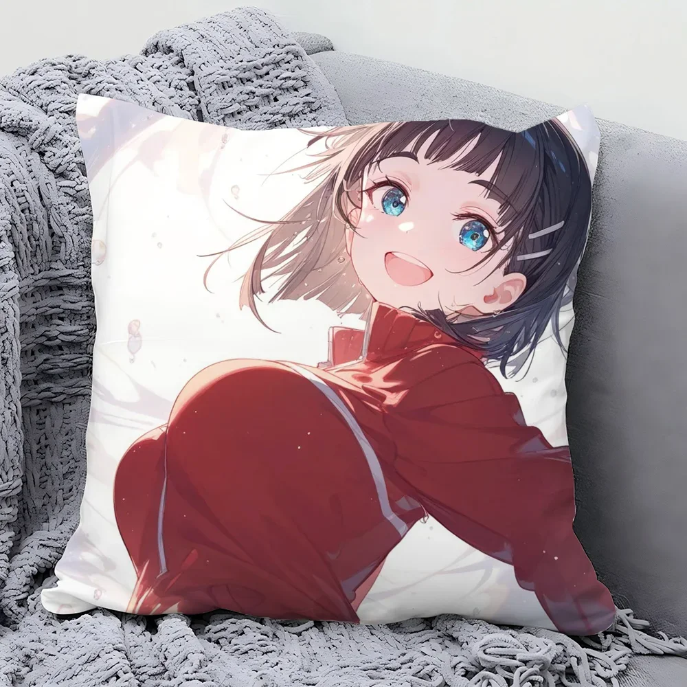 Kirigaya Suguha Animation S-Word A-Art O-Online Pillow Case Square Pillow BedroomSofaLeisureCarLiving Room Home Decoration 40X40 #5