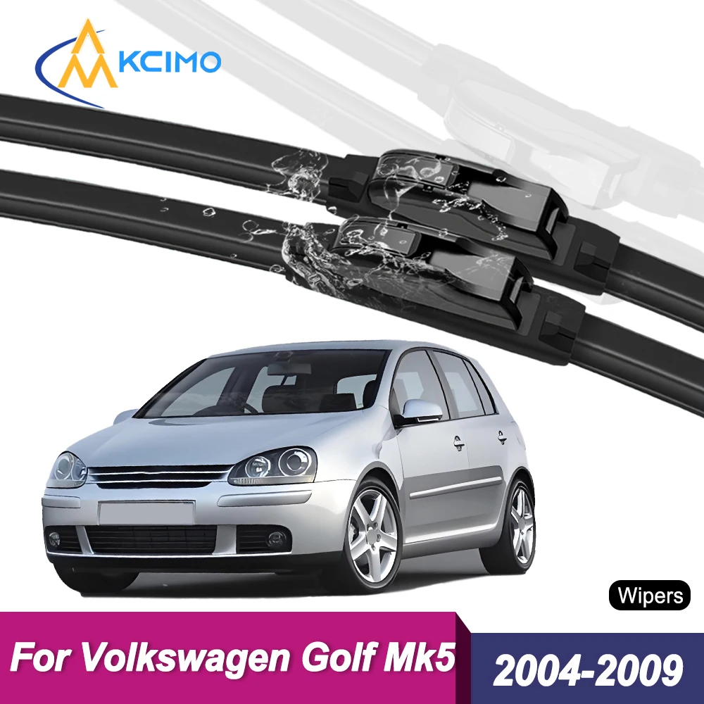 Juego de 2 Escobillas Limpiaparabrisas de Calidad OEM para Volkswagen Golf Mk5 1K 2004-2009 Rabbit GTI Jetta SportWagen Vento Variant