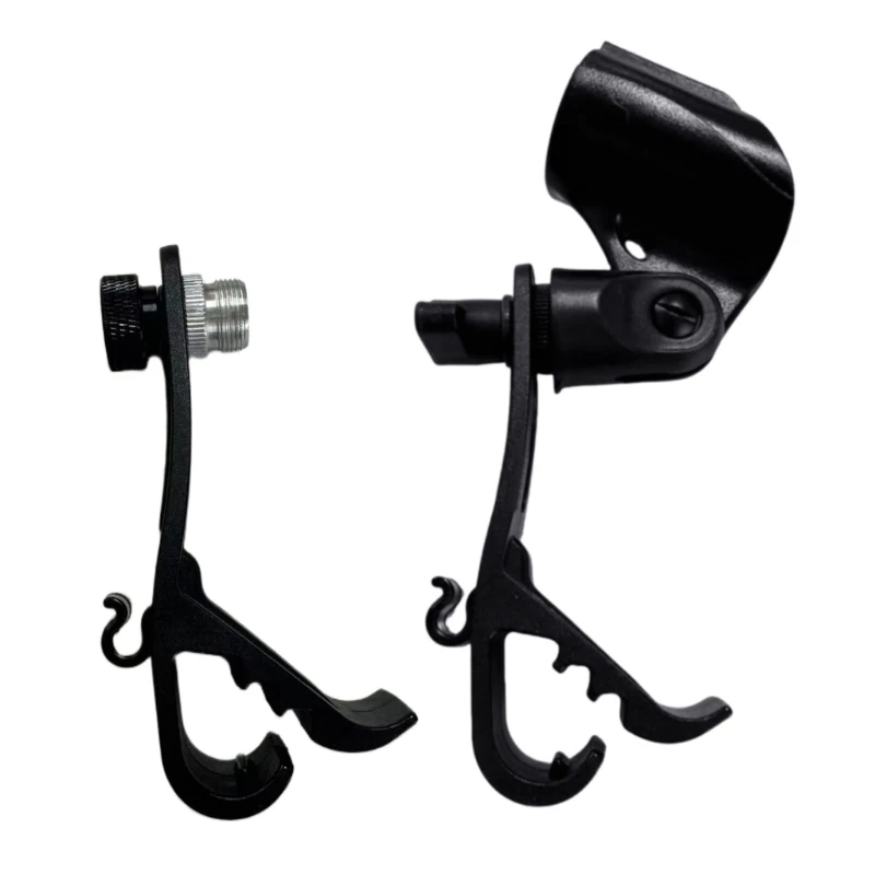Drum Rims Mount Clamp Height Adjustable Mic Clip Stand Drum Microphone Clip Holder Replacement Microphone Mount Enduring