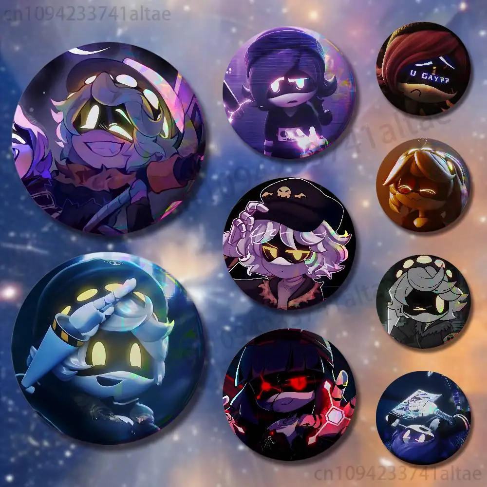 

M-Murder D-Drones Game Badges Round Cosplay Pin Bag Decor Fans Collect Friends Gifts Brooch Souvenir