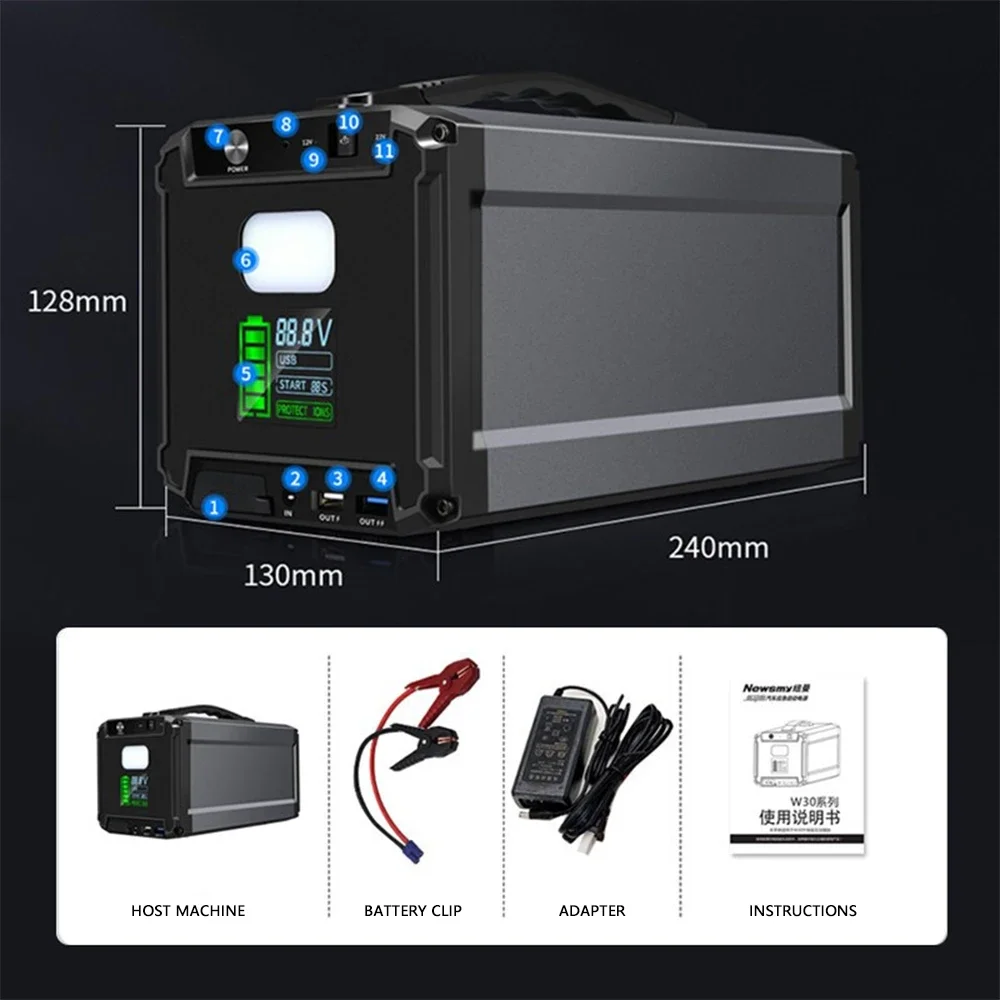 W30 Enhanced Automotive Emergency Start Power High Power Outdoor Emergency Energy Storage Mobile Power Supply