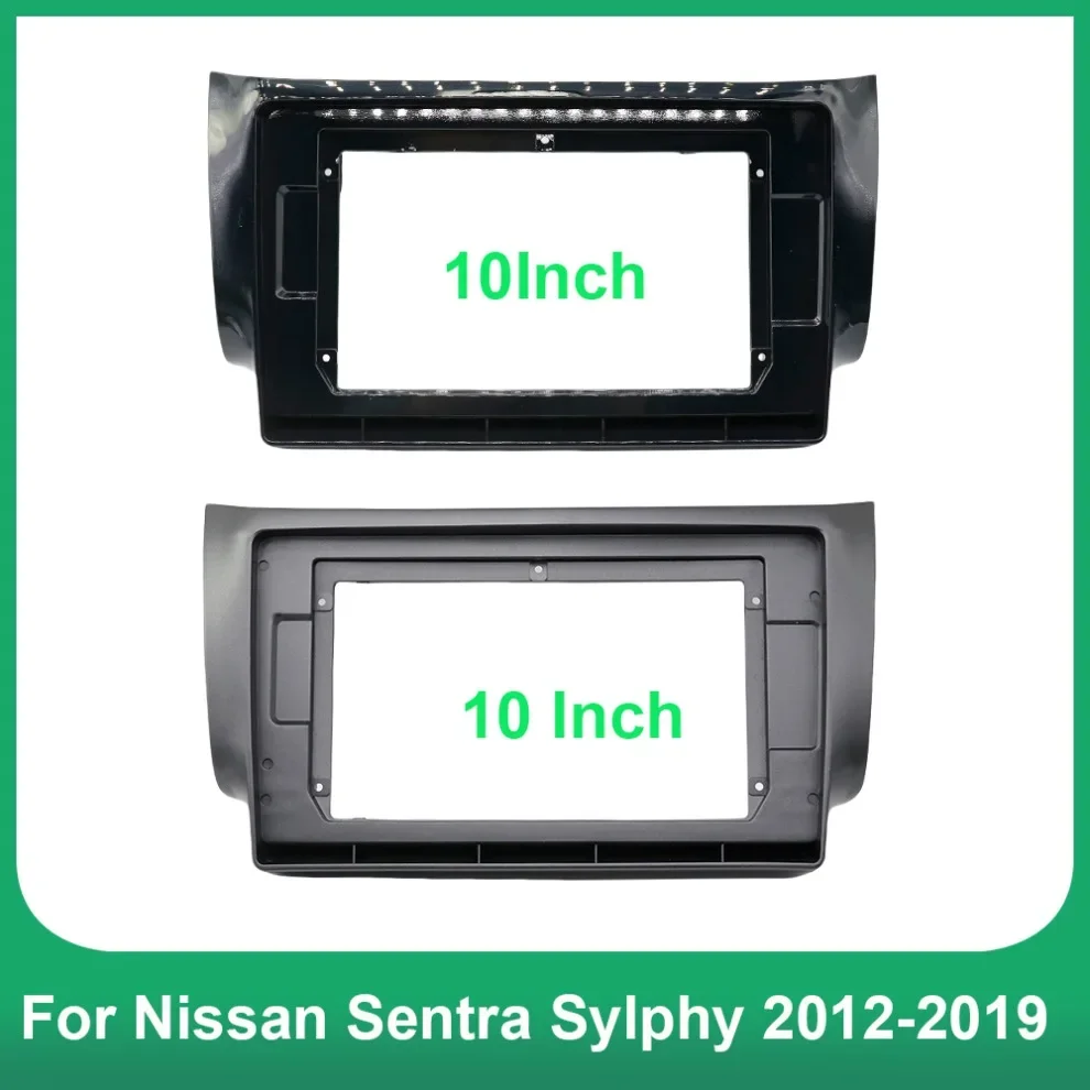 

2 Din 10,1 дюймовая Автомобильная радиоустановка Fascia ДЛЯ Nissan Sentra Sylphy 2012-2019, комплект для установки стереопанели, приборной панели, облицовка рамы DVD