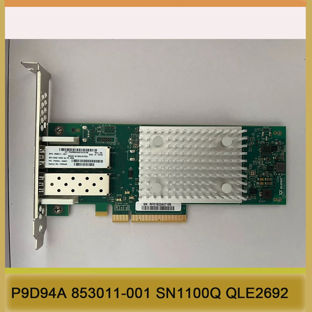 

Для двухпортовой карты HPE 16G FC HBA P9D94A 853011 -001 SN1100Q QLE2692