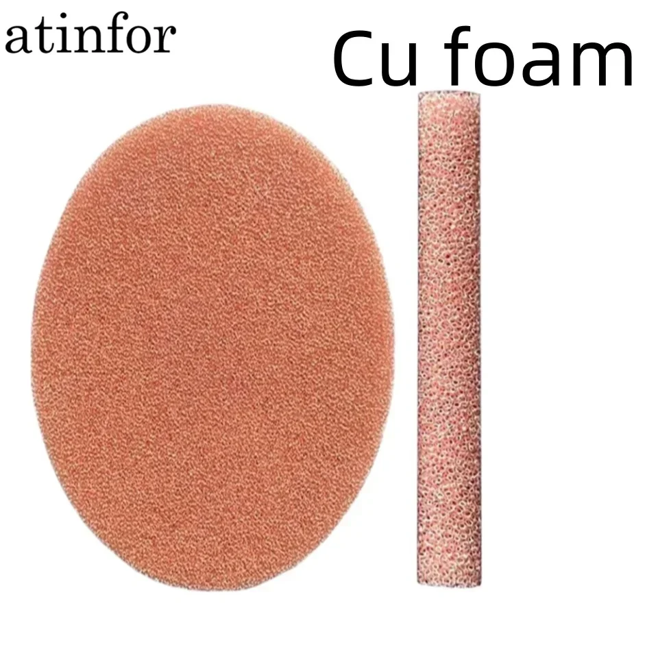 atinfor Custom round/cylindrical, profiled foam copper Thermal conductivity and heat dissipation/catalyst electrolysis materials