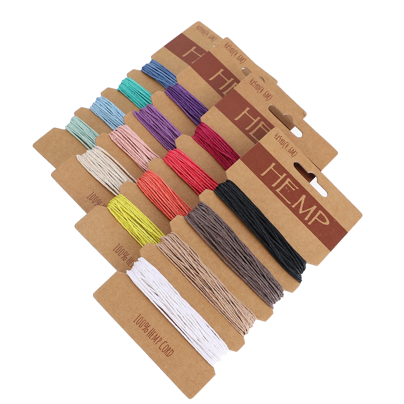 

Colored Hemp Rope Twine Thread Cord 1mm Waxed Cotton String for DIY Craft Jewelry Making Multi Color Strong Durability