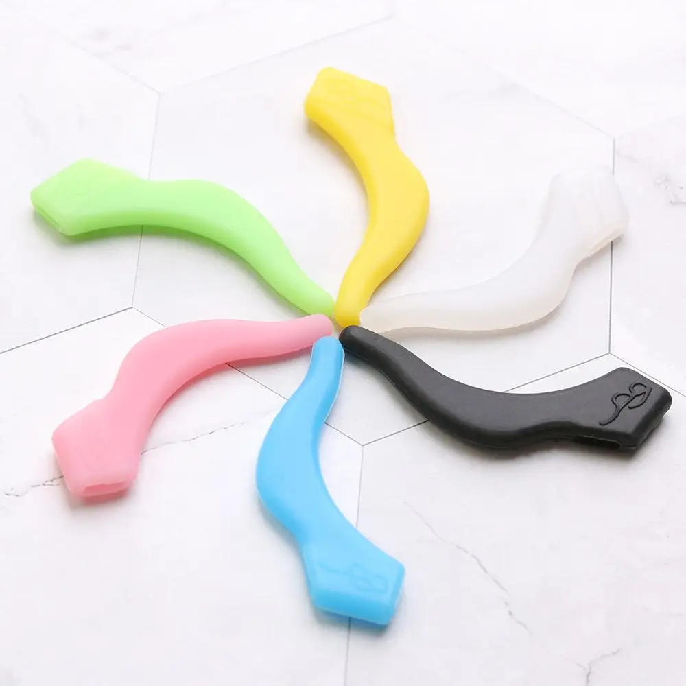 2 pairs Accessories Silicone Anti Slip Glasses Ear Hooks Eyeglass Holder Soft Ear Hook Sports Temple Tips