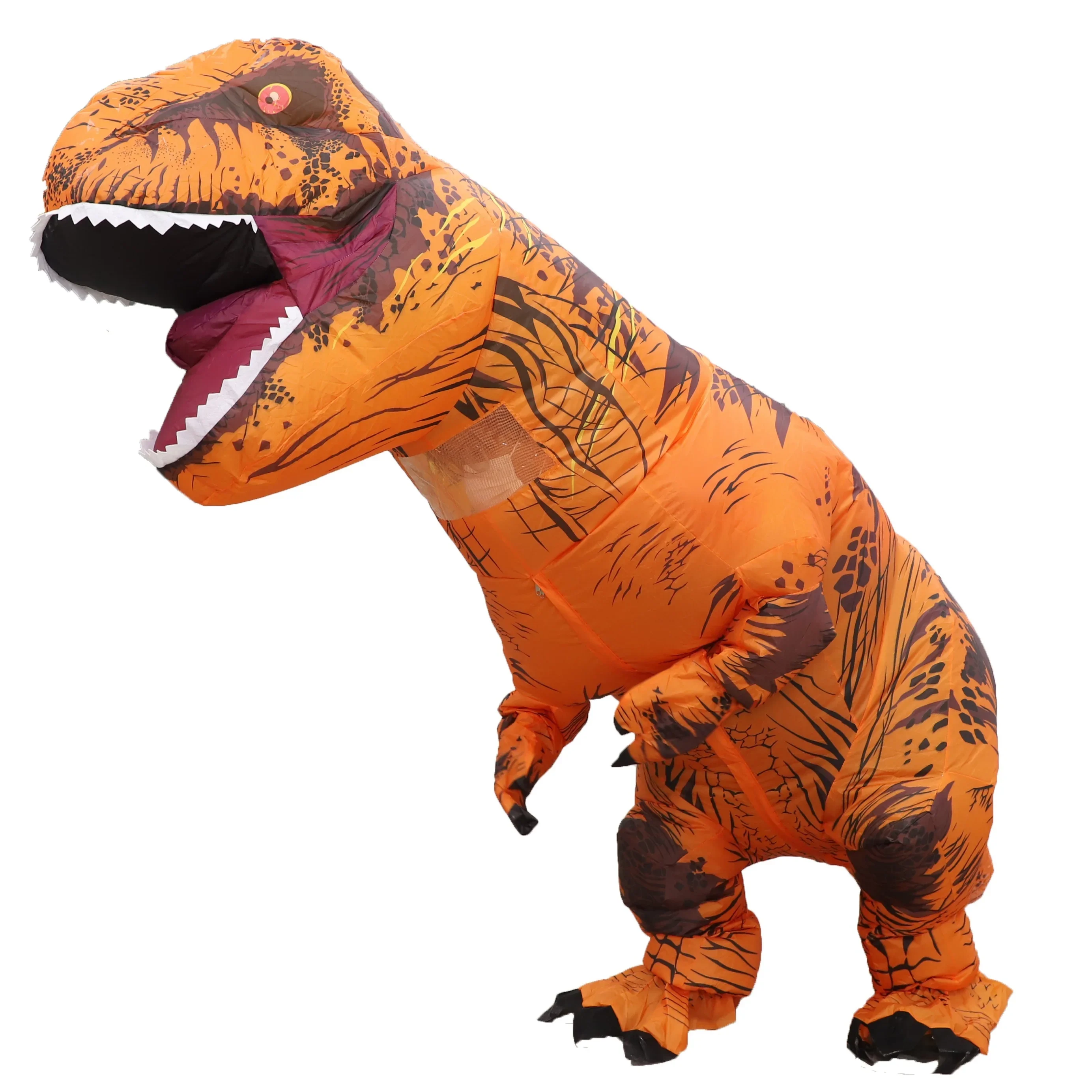 Costume gonflable t-rex pour adultes, mascotte de dinosaure debout pour Halloween et noël, vêtements de jeu de rôle amusants pour fête d'animaux