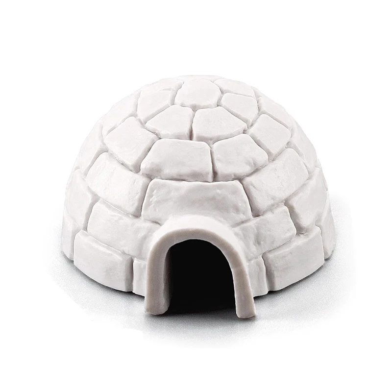 Artificial Igloo Miniatures Model Christmas Modern Originality Figurines Polar Landscape Aesthetic Home Decoration Estatua FYFM