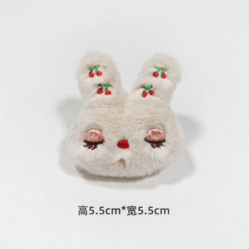 10Pcs 5.5*5.5cm  sweet rabbit  dolls   Applique for DIY Clothes Hat Headwear Patch Sewing Crafts Gloves Socks Decoration