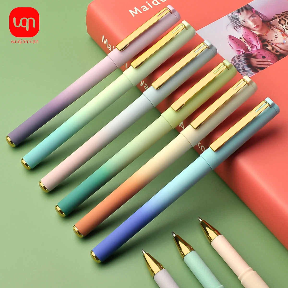 3pcs 0.7 Mm Gel Pens, Aurora Star Sea Style Gel Pen, Office Gel Pen, School Stationery Supplies