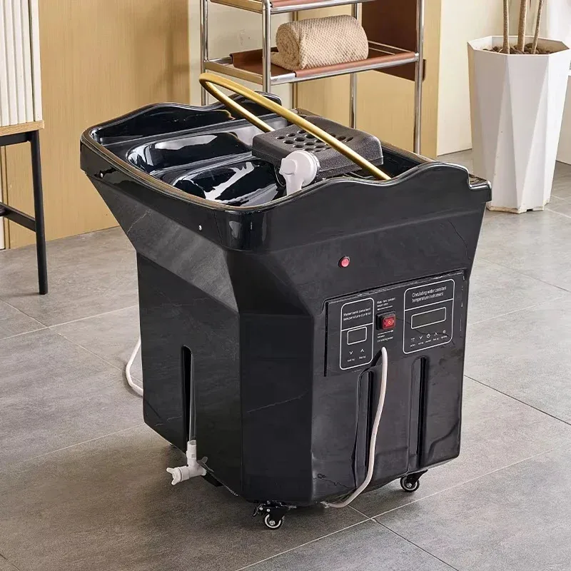 هيد سبا مع خزان مياه، كرسي شامبو متنقل، حوض أسود، حوض شامبو محمول