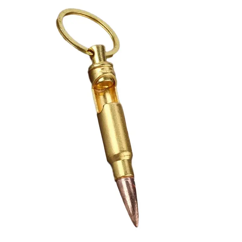 Bottle Opener Pendant Bullet-Shaped Bottle Opener Pendant Smooth Appearance Keychain Decoration For Camping Outdoor Picnic Famil