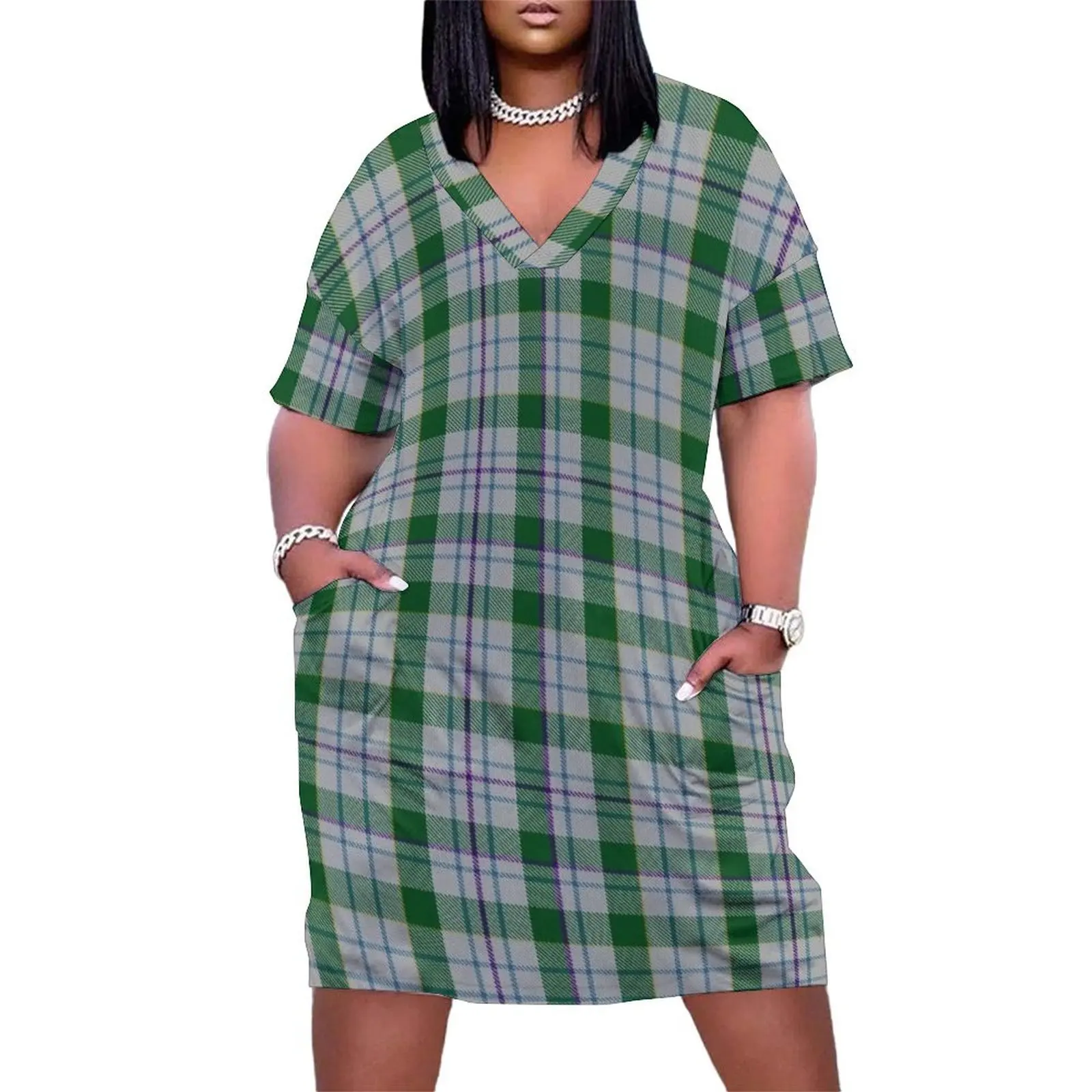 

Clan Milne Tartan Loose Pocket Dress birthday dress for women luxury evening dresses for women 2025