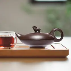 Purple Clay Teapot Practical with Lid Smooth Househwarming Gift Tea Ceremony